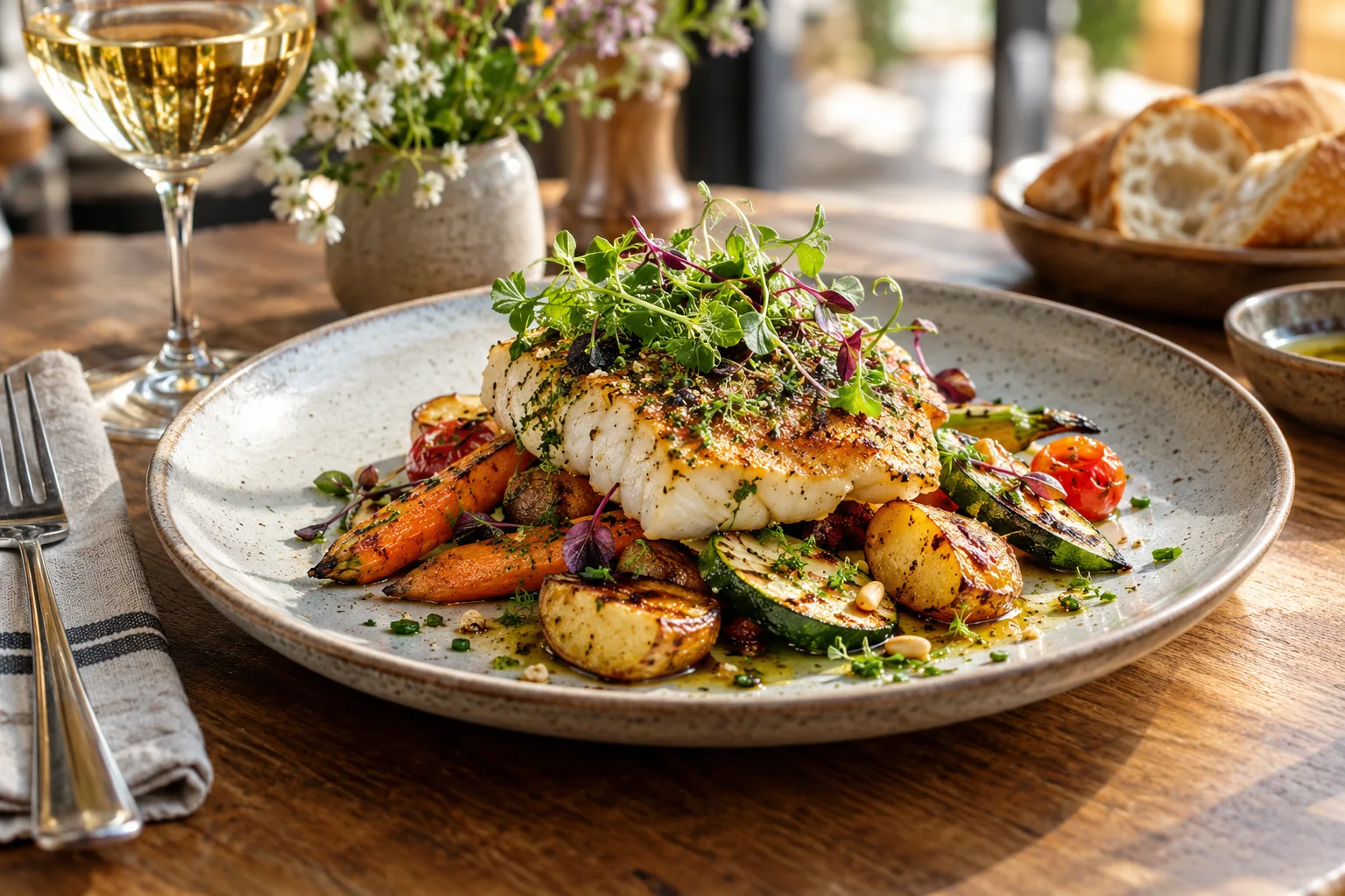 Carte Le Goût avec une photo de la cuisine du restaurant